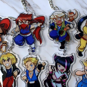 Street Fighter and Strider Hiryu Keychains image 1