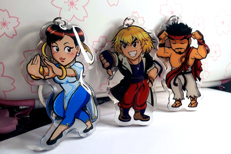 Street Fighter and Strider Hiryu Keychains image 3