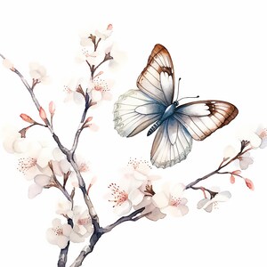 Watercolor Butterfly PNG Clipart, Digital Download, Printable Art, Digital Prints, Scrapbooking, Paper Crafting, Card Making
