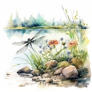 Dragonfly clipart, Dragonfly PNG, Dragonfly aquarel, Dragonfly minnaar, Wall Art Dragonfly, Dragonfly Home decor, digitale download