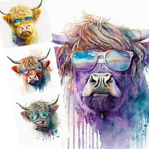 Highland longhaired Cow PNG, cute cow sublimation, metal tub PNG graphic, cowboy boot clipart, Highland calf PNG digital download