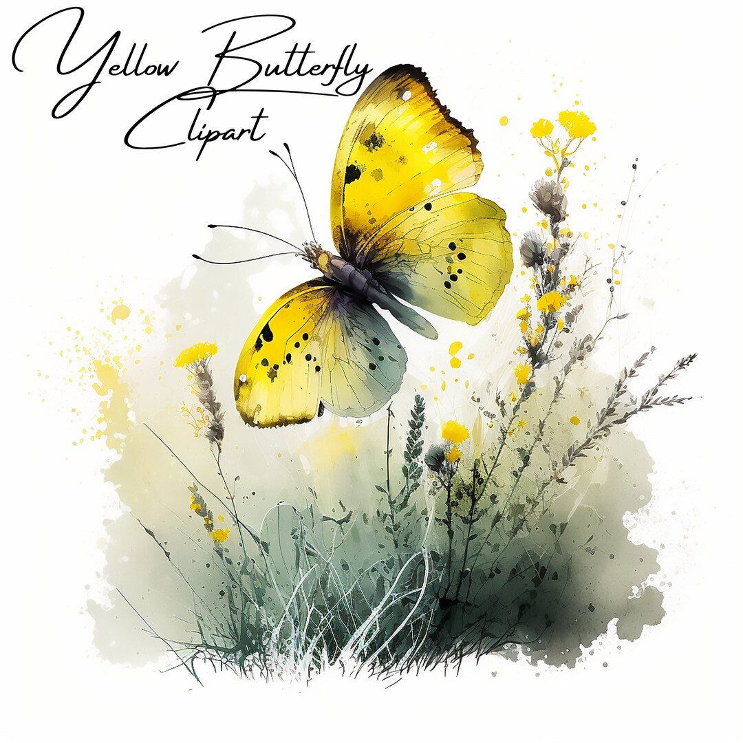 Watercolor Butterfly PNG Clipart, Digital Download, Printable Art ...
