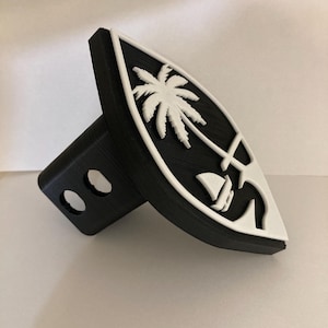 GRAPHICS & MORE Rustic Distressed Guam Flag Tow Trailer Hitch Cover Plug Insert