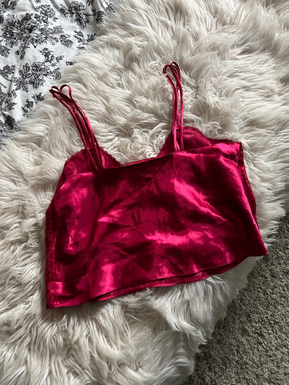 Vintage deep pink y2k Victoria Secret gold label … - image 4