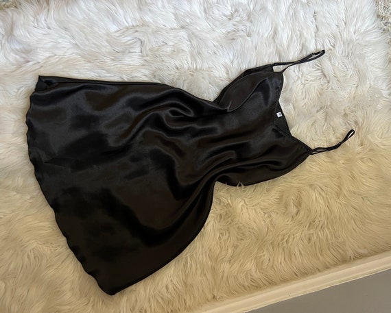 Vintage black nightgown size medium - image 1