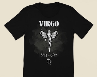 Virgo Zodiac Sign T-Shirt: Celestial Graphic Tee