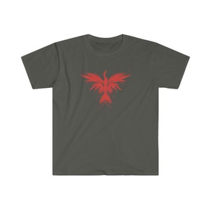 Phoenix T-Shirt For Men & Women, Firebird Tee, Phoenix Rising T-Shirt Gift, Phoenix Rising Mythological Shirt, Thunderbird Shirt