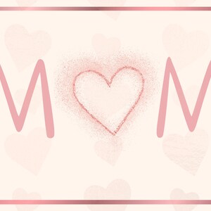 Tarjeta sencilla para el día de la madre.