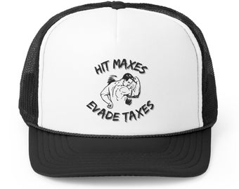 Funny Gym Hat For Gym Funny Hat Gym Gift For Him Gym Gift For Her Funny Gym Trucker Cap For Gym Funny Trucker Cap Gym Gift Hit Maxes Evade