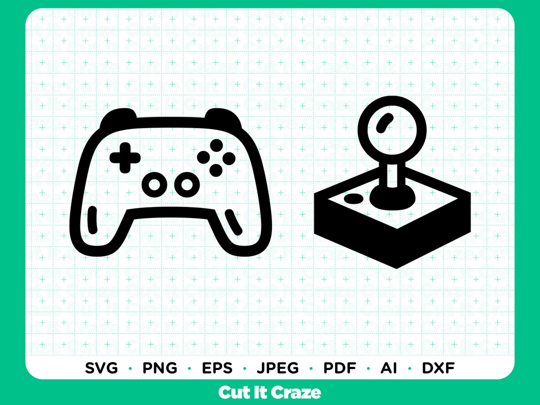 Emoji Video Game Controllers / SVG Cut File for Cricut, Clipart, Tshirt, Silhouette, Digital