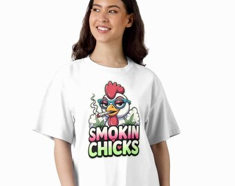 Smokin Chicks T-Shirt | Funny 420 Weed Shirt for Women | Cannabis Stoner Tee | Weed Lover Gift | High Hustle Collection
