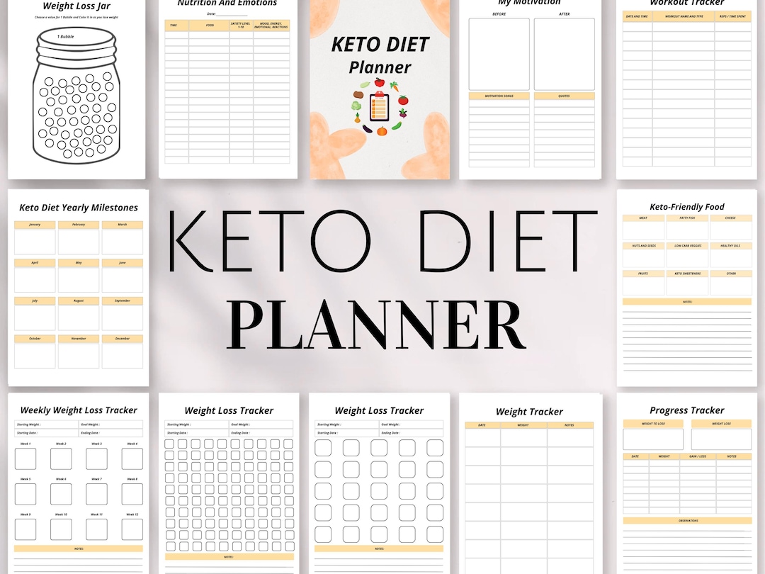 Keto Diet Planner: Meal & Macro Tracker, Keto Diet Planner, Keto Meal ...