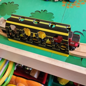 Thomas & Friends Take-n-Play/Take Along Style - 2-Tone, Trestle Style Train Tunnel, ABS Plastic - Homemade in USA - Personalizable!