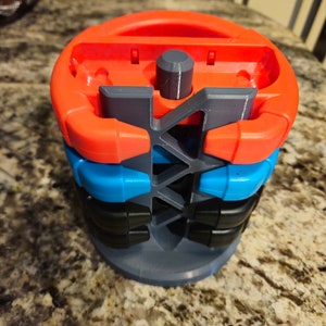 カスタム ABS プラスチック Nintendo Switch ステアリングホイール オーガナイザー - 4 つのホイールを収納可能 - 複数のバリエーションをご用意! マリオカートに最適!