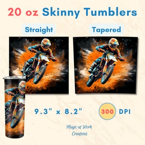 Motocross Tumbler Carolina Blue