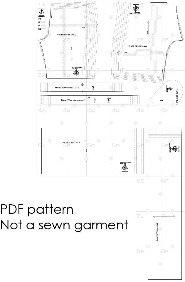 3 Tier Flow Pant - PDF Sewing Pattern - Etsy