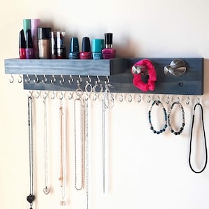 Jewelry Organizer. Wall Necklace Holder