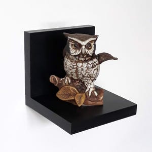 6 Lengths Black Floating Shelf, Small Wood Wall Shelves