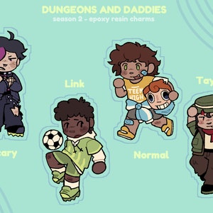 Dungeons and Daddies Season 2 | epoxy resin charm