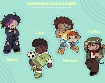 Dungeons and Daddies Season 2 | epoxy resin charm