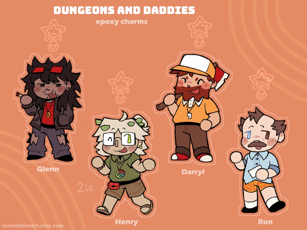Dungeons and Daddies  2 In. Epoxy Charm - Etsy