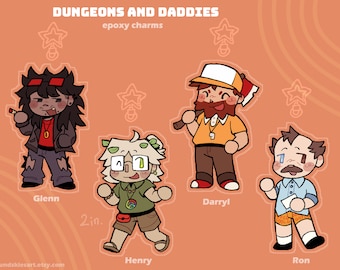 Dungeons and Daddies / 2 in. Epoxy Charm