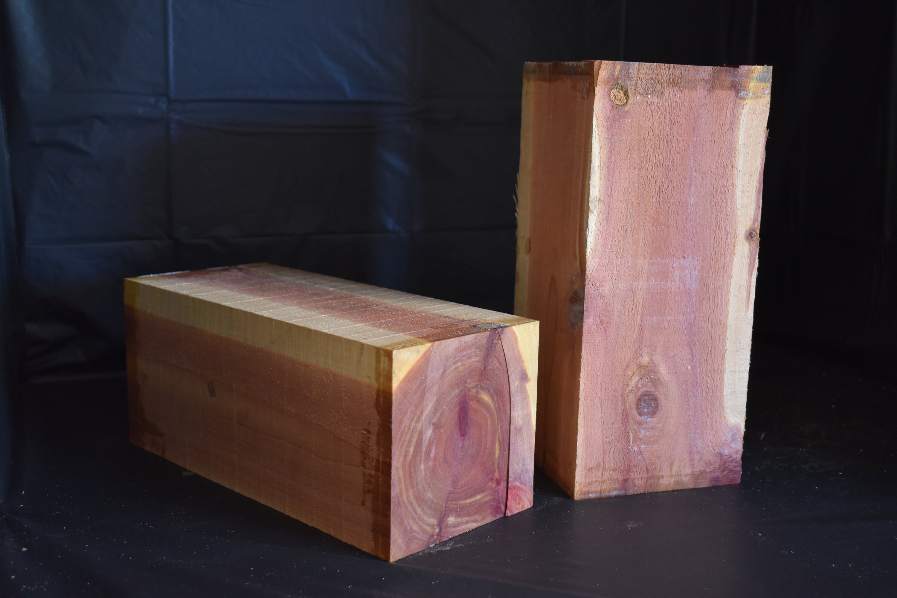2 Large Cedar Wood Turning Blanks 4.5x4.5x11 Etsy