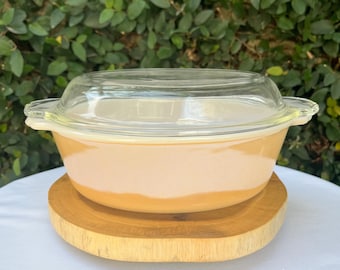 Fire King Oval Casserole Dish in Copper-Tint 1 1/2 quart