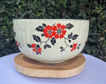 Hall's Superior Quality Kitchenware Red Poppy Bowl