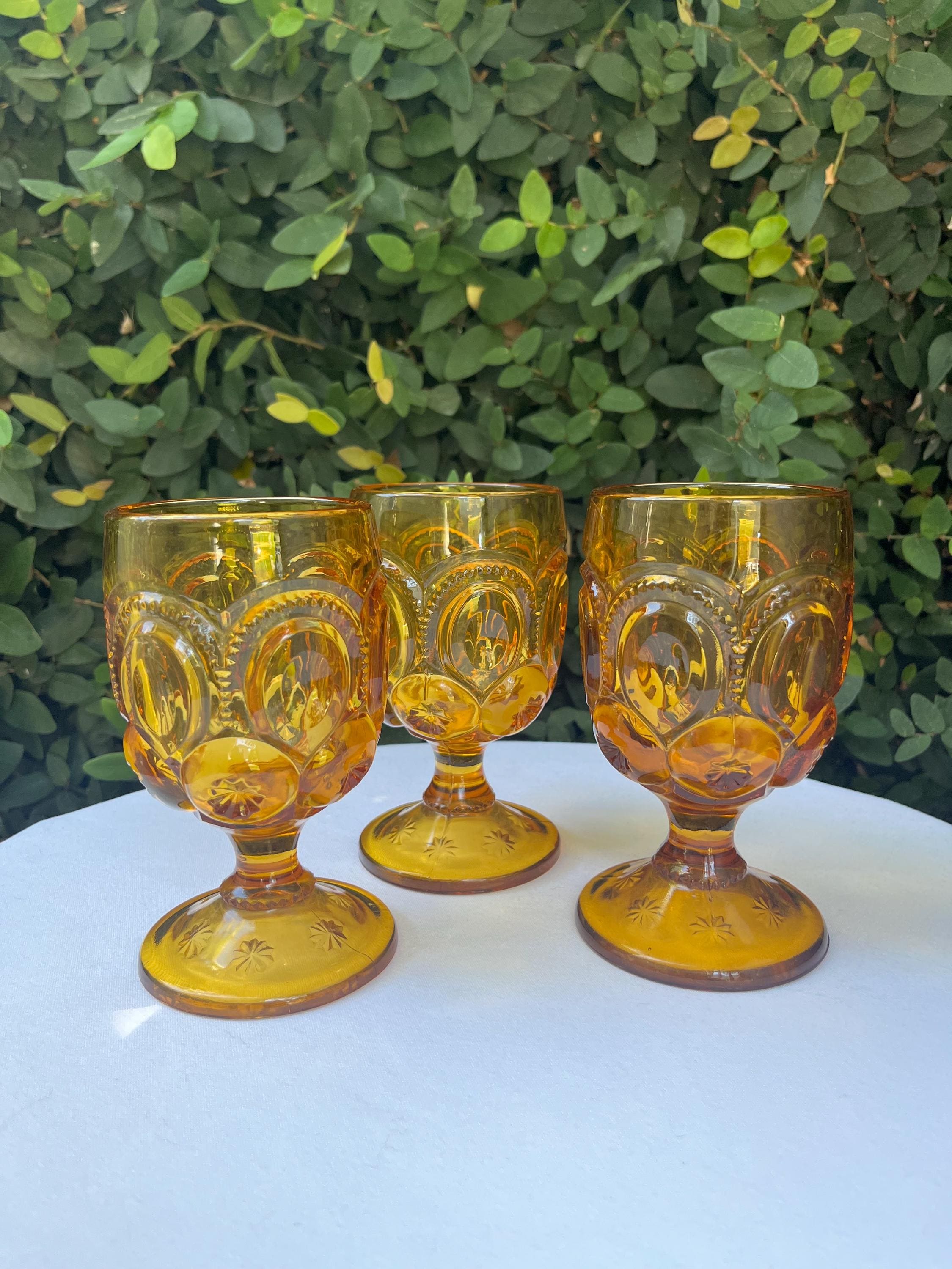 Amber Moon and Stars Goblet - Etsy