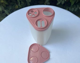 Tupperware Cheese or Spice Shaker with Pink Lid
