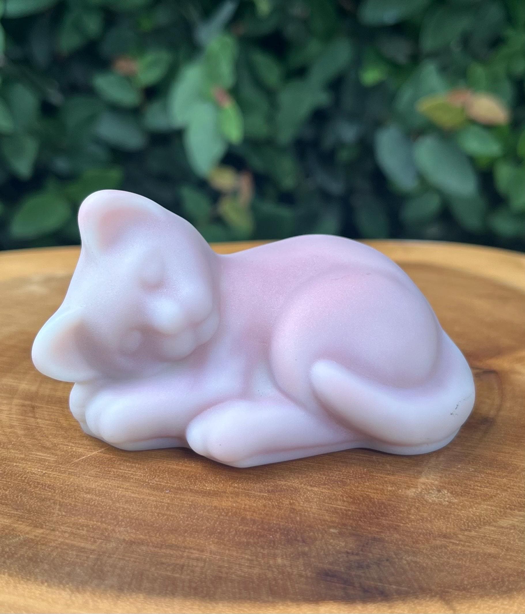 Fenton Sleeping Cat - Etsy