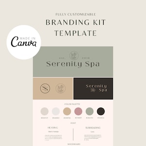 Branding Kit for health and wellness business | branding board for health coach | branding package for yoga studio | wellness branding kit