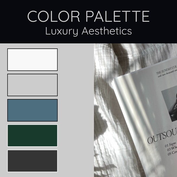 Luxury color aesthetics | bold neutral colors | luxury branding | jewellery brand palette | minimalist branding | hex code | elevated brand