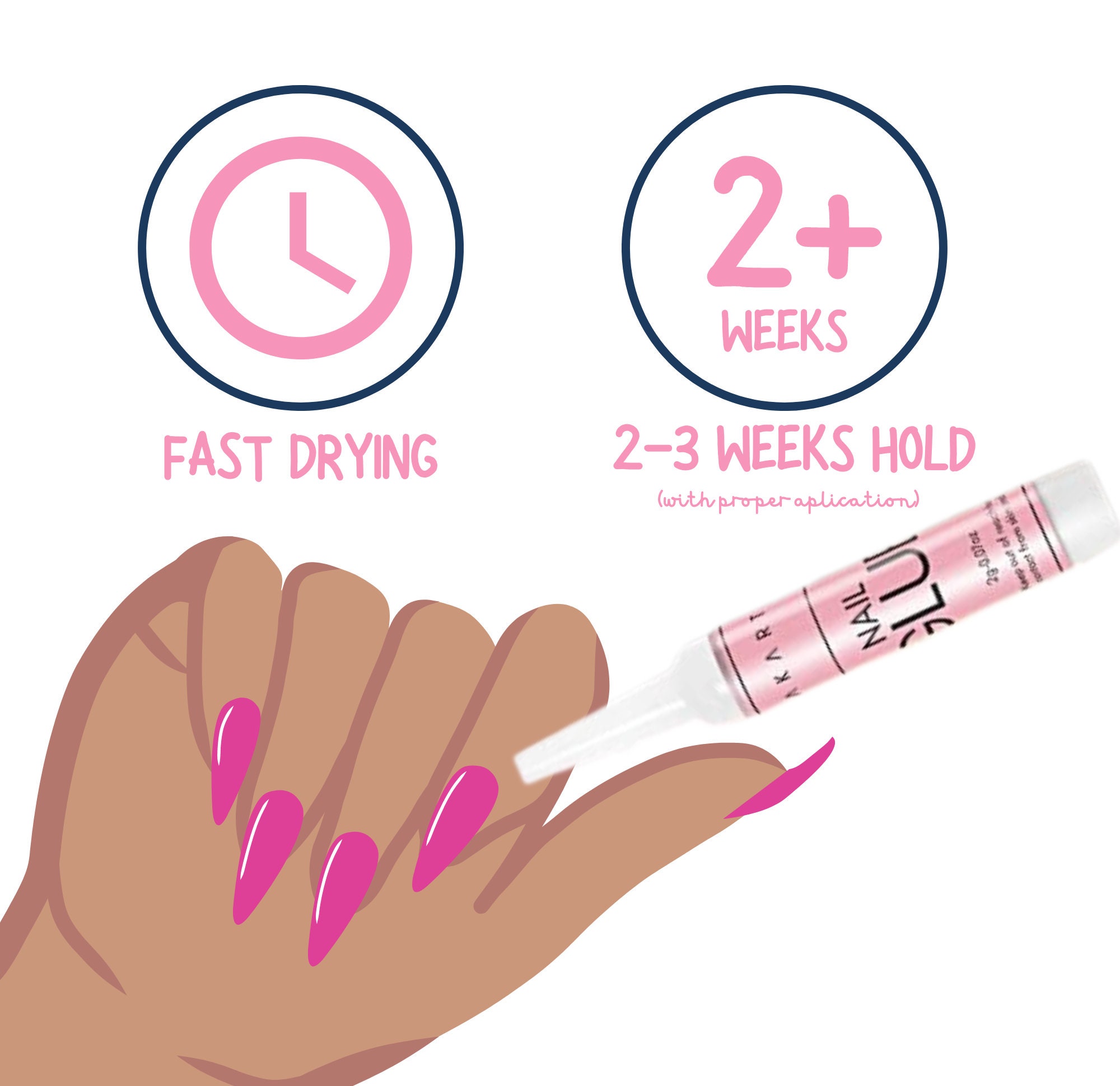 Glue for Press on Nails Kit Application Kit Press on Nail Application