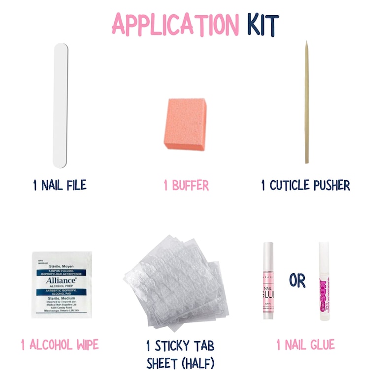 Glue for Press on Nails Kit Application Kit Press on Nail Application