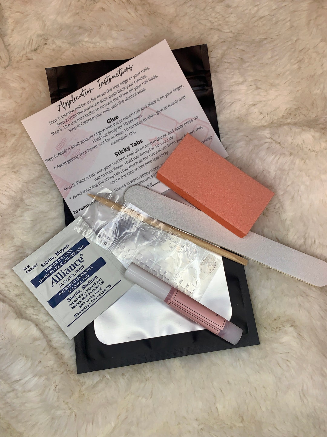 Glue for Press on Nails Kit Application Kit Press on Nail Application