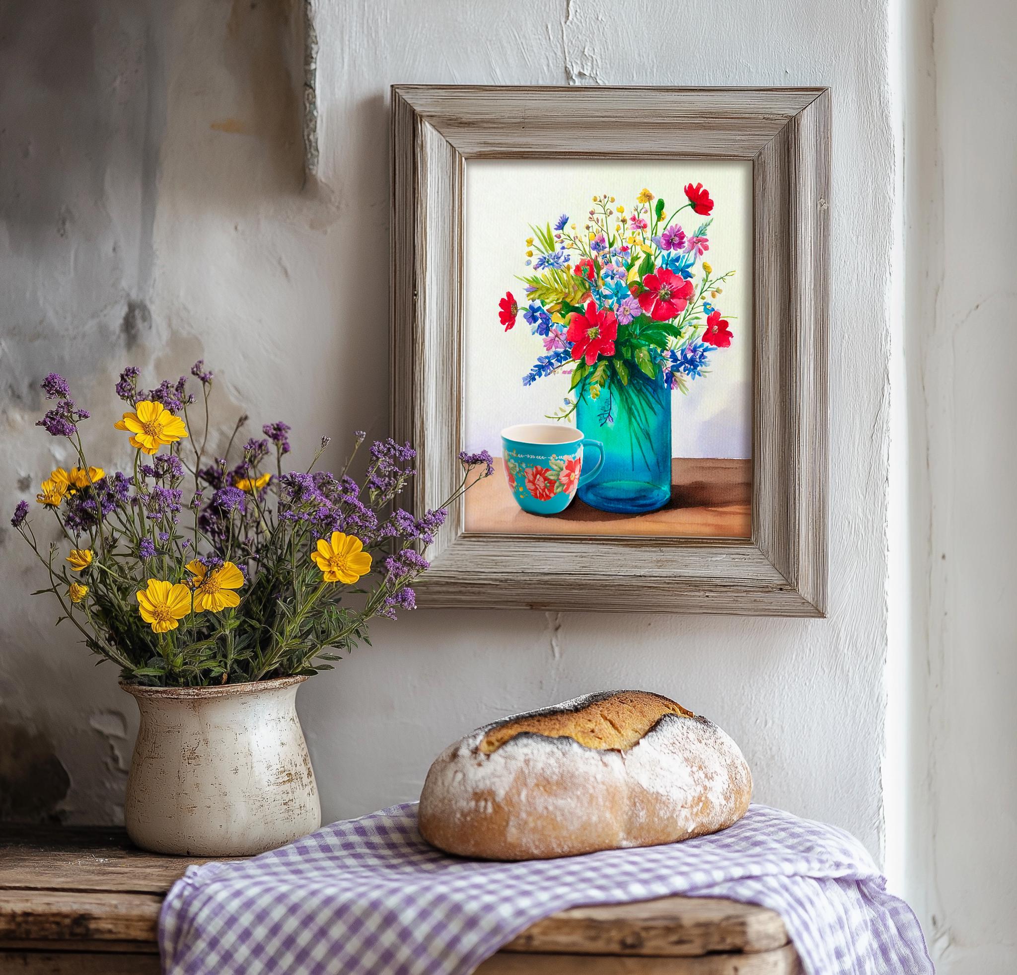 Floral Country Decor Poster Farmhouse Wall Decor Farmhouse Decor ...