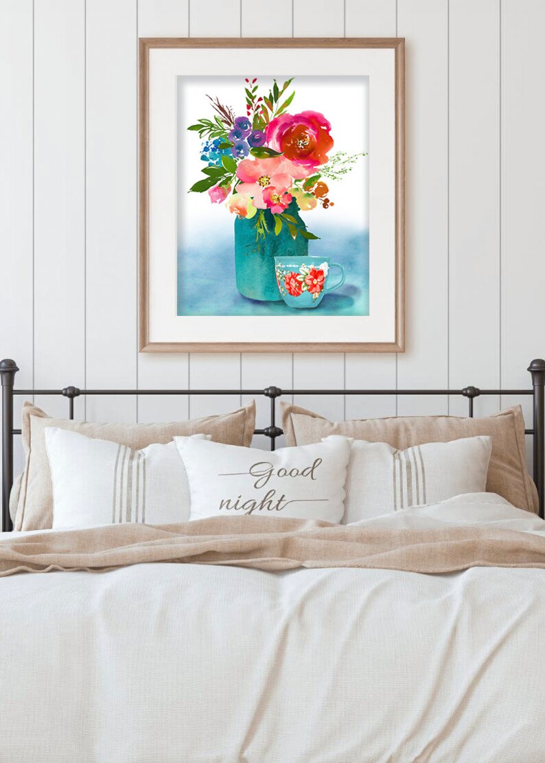 Floral Country Decor Poster Farmhouse Wall Decor Farmhouse Decor ...