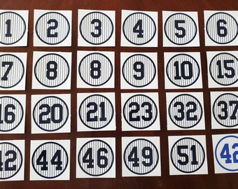 Unofficial Replica Yankees Retirement Numbers 