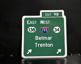 Garden State Parkway Exit 98 Sticker