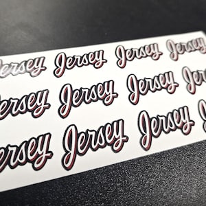 Mini &quot;Jersey&quot; Jersey Sticker Sheet