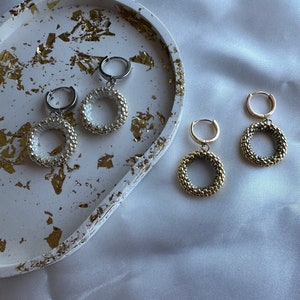 Unique Handmade Earrings - Japanese Miyuki Beads, Gold-Tone Brass, Statement Jewelry, Thoughtful Present for Special Occasions