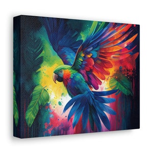 Birds Print-Parrots Animal Canvas Wall Art Paintings on Canvas Framed for Wall Decoration Modern