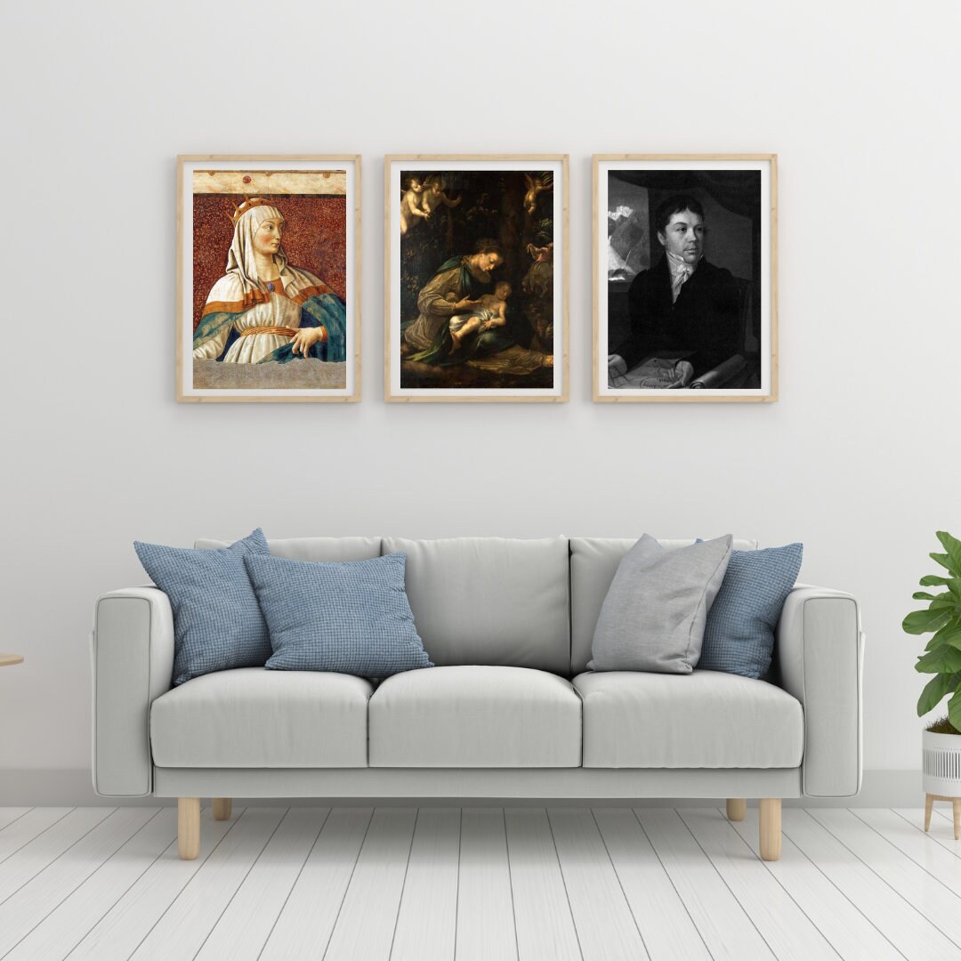 Vintage Gallery Wall Set of 3 Bundle, Eclectic Gallery Set, Modern ...