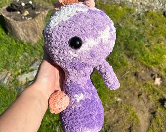 Purple Seahorse Stuffed Animal- Amigurumi