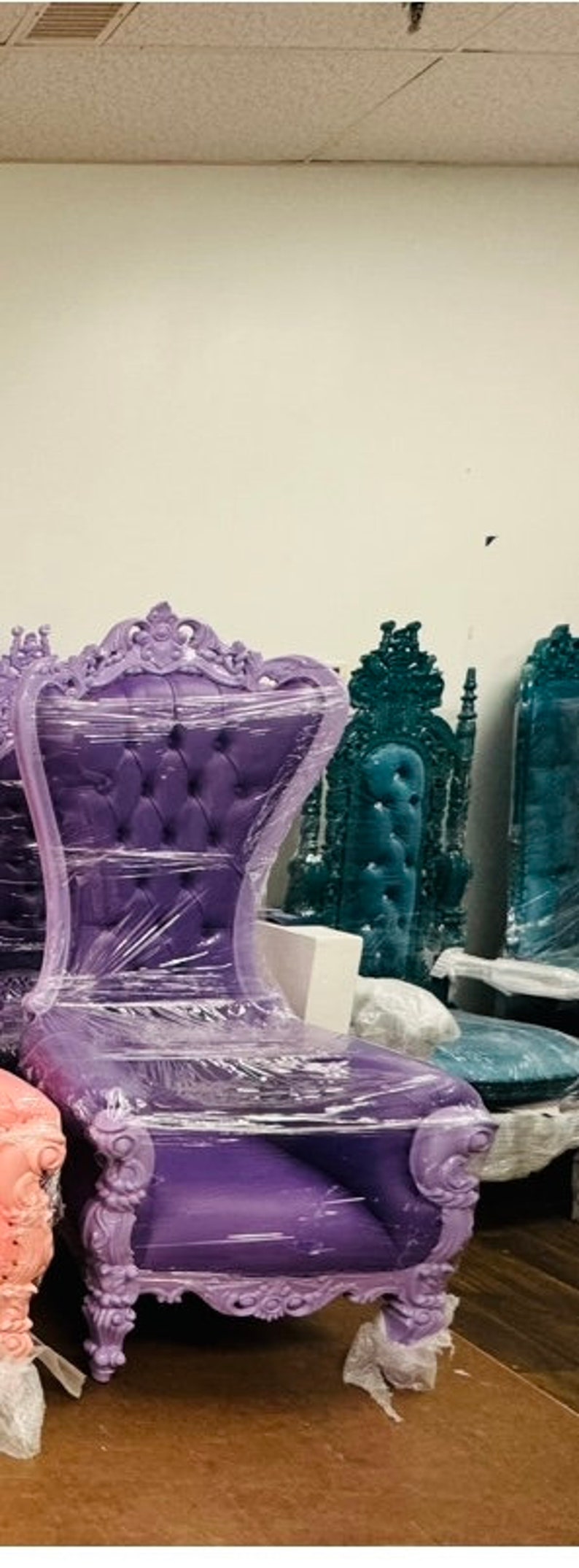 Purple Throne Chairs Etsy