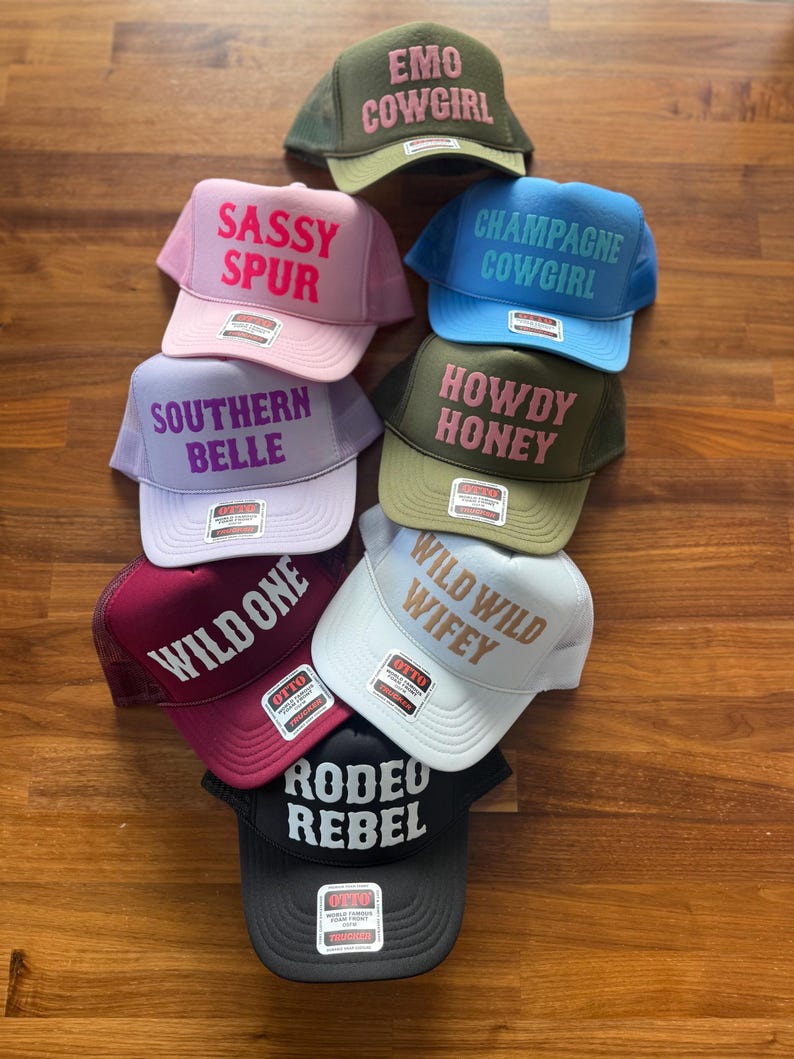 Cowgirl Trucker Hat, Not My First Rodeo Hats, Western Style Caps image 3