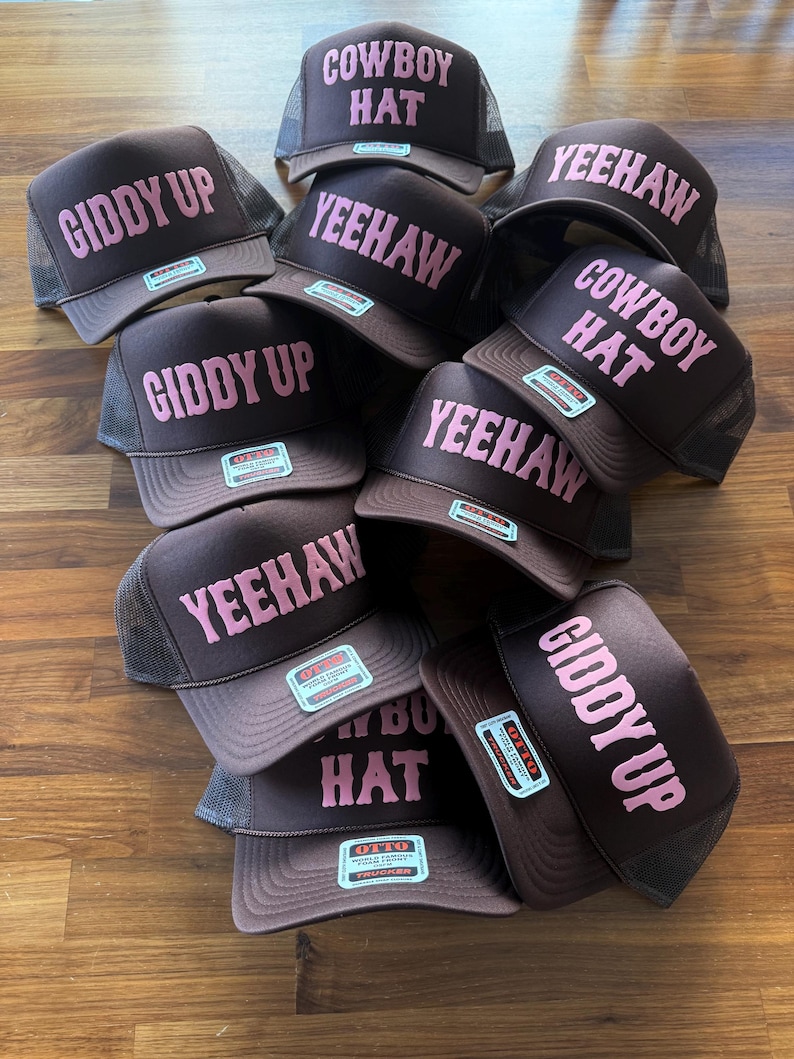 Cowgirl Trucker Hat, Not My First Rodeo Hats, Western Style Caps image 6