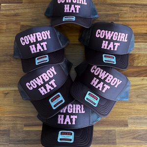 Cowgirl Trucker Hat, Howdy Y'all Hats, Western Style Caps, Cowboy Baseball Cap
